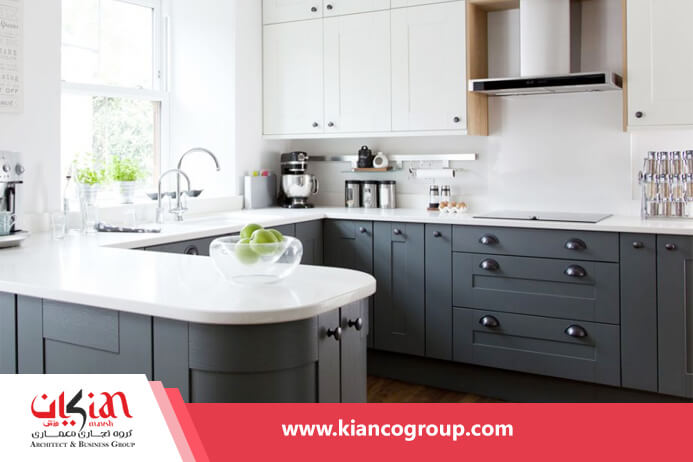 بهترین رنگ کابینت آشپزخانه کوچک