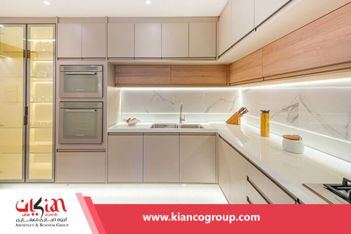 کابینت آشپزخانه کوچک بدون اپن