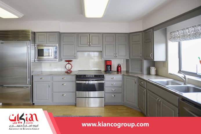 کابینت مدرن برای آشپزخانه کوچک