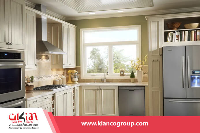 بهترین رنگ کابینت برای آشپزخانه کوچک